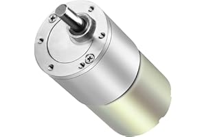 ICQUANZX Motoriduttore DC 12V 200R Riduttore elettrico ad alta coppia con riduttore di velocità micro motorizzato Diametro albero di uscita centrato