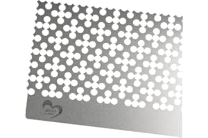 ‎IDEEN MIT HERZ Ideen mit Herz Diamond-Painting-Lineal, mit Blumen-Raster, für runde Steine, 22,5cm x 5 cm