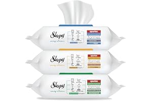 ROXLIN 300x Sleepy Reinigungstücher 1x Blau + 1x Grün + 1x Gelb mit Bleichzusatz - Extra Stark gegen Flecken - Grün, Blau und Gelb Oberflächenreinigungs-Set - perfekt für Boden, Küche, Badezimmer