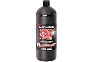 Lux Metal - Metal Polish Lucidante Ultra Fine FL 1 KG Pasta abrasiva per metalli acciaio inox alluminio ottone bronzo rame oro argento elimina graffi ossidazioni cromature auto carrozzeria (1 Kg)