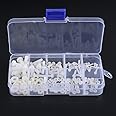 150pcs M2 M2.5 M3 M 4 M5 Screws Nuts Washers Assortment Kit in Storage Box and Nut Assortment Fastener Set Polyamide for professionals amateurs landlords repairmen