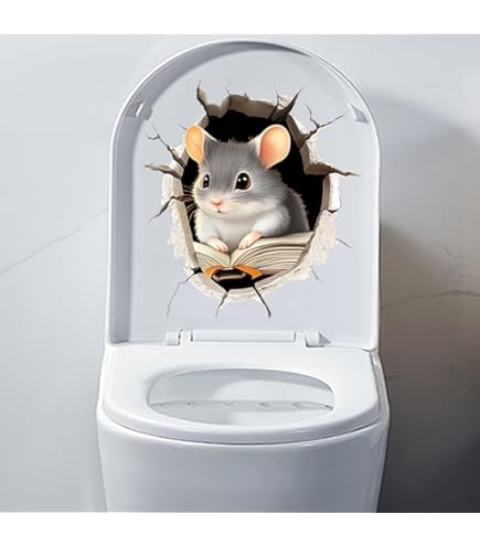 Adesivi Divertenti Per WC - 6 Fogli Decorativi Rimovibili | Impermeabili E Riutilizzabili | Per Bagno, Cucina E Frigorifero - Foto 8