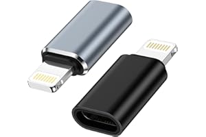 BIOONIS USB C to Lightning Adapter, 2Pack USB C Female to Lightning Male Adaptor,Type C to iPhone Adapter Supports 10W PD Fast Charging for iPhone 14/13/12/11/iPad/Airpods, Not for Headphone/Audio/OTG