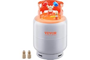 VEVOR Kylmedelsåtervinningstank Maxkapacitet 13,6 kg 400 PSI, Φ250 x 390 mm, HP295 Stål Kylmedelsåtervinningstank, återvinningstank