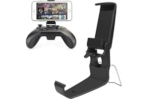 MOULIS Xbox One Controller Holder, Xbox Phone Mount, Foldable Controller Mobile Phone Holder/Smartphone Cellphone Clamp/Clip for Xbox One/S/X/SteelSeries Nimbus/Stratus XL/Steam Controllers