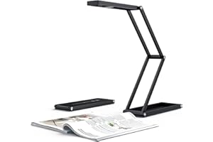 VIISAN P4U 13MP 4K UHD Document Camera & Webcam with Built-in Microphone, USB Visualiser A3-Size, LED Light, AutoFocus, Multi-Jointed Design, Fold, for Distance Teaching & Live Demo-Windows, macOS