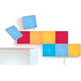 Nanoleaf Canvas Starter Kit, 9 Light Squares, Smart LED RGBW Wall Lights - Modular Wi-Fi Colour Changing Mood Light Panels, W