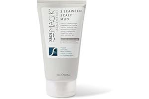 Sea Magik - Scalp Mask for Itchy, Sensitive and Dry Scalp and Hair, 3 Organic Seaweed with Dead Sea Mud, Conditioner with Salicylic Acid, Long Lasting Hydration, Vegan, Cruelty Free (150ml)