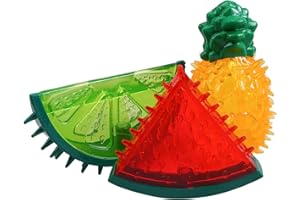 Voiakiu Giocattolo Refrigerante Per Cani, Giocattoli Da Masticare, Limone Ananas Forma Di Anguria Giocattolo Estivo Per La Dentizione Del Ghiaccio Per Cuccioli Cani, Cani Di Piccola E Media Taglia