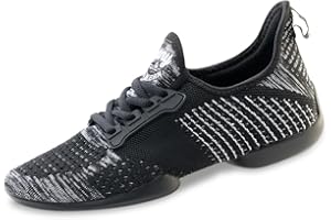 Anna Kern Hombres Zapatos de Baile/Dance Sneakers 4010 Pureflex - Negro - Suela de Sneaker