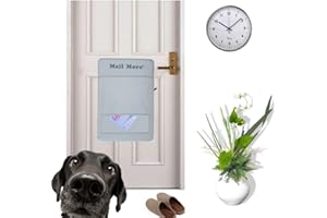 MAIL MORE® Letter Catcher for Front Door, Mail Cage, Letterbox Catcher, Door Box, Mail Letter Cage (WHITE)