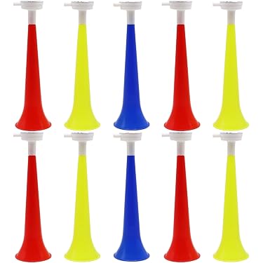 Trompettes jouets en plastique - Amusantes pour le football et autres jeux