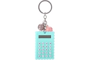 Mxtech Calculatrice de Poche Porte-clés Portable Pour Enfants (Green)