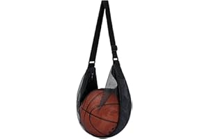 Arvoni Bolsa de Red de Baloncesto, Pelotas Futbol, Bolsa de Baloncesto, Mochila Portátil de Pelota, Bolsas de Malla Deportiva con Correa de Hombro Ajustable, para Fútbol, Balon, Tenis, Rugby, Voleib