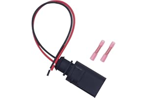 HISports Kit de réparation de prise de câblage électrique 2 broches Connecteur de faisceau de câblage - Compatible avec capteur VW Seat ABS ESP Kit de réparation #1J0973802