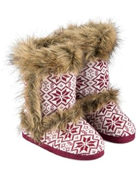 Berydale Damen Bd306 Hohe Hausschuhe