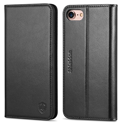 iPhone 8 Case, iPhone 7 Case, SHIELDON iPhone 8 Wallet Case with [TPU Inner Shell][Card Slots] [Magnetic Closure][Lifetime Warranty] Stand Feature Folio Leather Flip Case for iPhone 7/ 8 (4.7