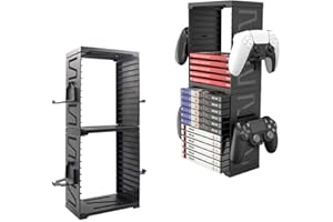 Feicuan Games Storage Tower per PS5 Jeu Tour de stockage Blu-Ray Tour de stockage Supporto di stoccaggio per PS4 Slim/PRO, Xbox One Slim,Switch