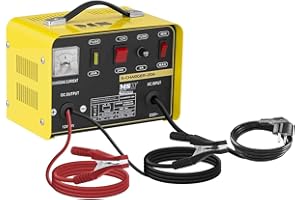 MSW MOTOR TECHNICS MSW Chargeur de Batterie Auto Aide au Démarrage pour la Voiture S-CHARGER-30A (6/12/24 Volts, 8/12 ampères, accumulateur au Plomb)