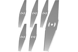 Ceeyoll 6 PCS Coupe Bordure Lame De Rechange,Lame Débroussailleuse,Lames De Rechange Pour Tondeuse à Gazon,Debroussailleuse Electrique Accessoires pour Coupe Bordure sans Fil Garniture De Jardin.