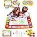 Produktbild Aqua Magic doodle Malmatte/Wasser Drawing Painting Mat(80cm x 60cm)with 4 Color,CJbrother Magnetic Water doodle Doodle Matte zum Bemalen mit 4 Wasser Doodle Stifte + 1 Malerei-Vorlagen + 1 EVA-Grafik