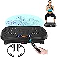 BWOGUE Vibration Plate Exercise Machine with Remote Control, Vibration Platform for Weight Loss, Whole Body Workout Machine, Fitness Machine, Foots Massage, Pain Relief, Home Office