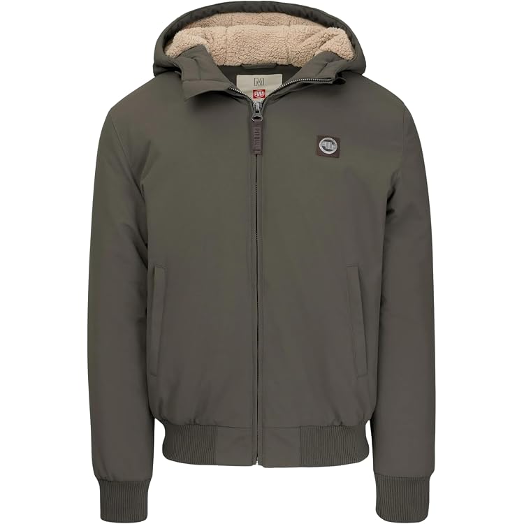PITBULL - Winterjacke Herren Mit Kapuze Airway IV, Jacke Herren Mit Reißverschluss, Bequeme Seitliche Taschen, Herren Jacken Perfekt Für Winter