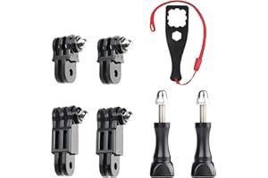 HSU Adjust Extension Arm Mount for GoPro, Same Direction Straight Joints Mount for Hero 13/12/11/10/9/8/7/6/5/4/3 and Other Action Cameras