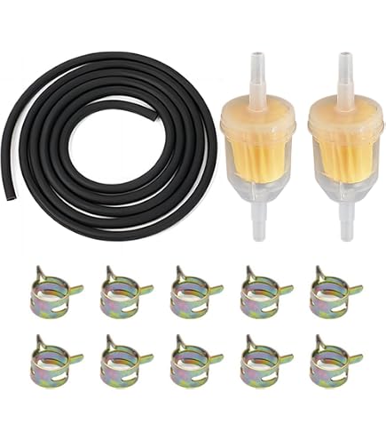 Kit Filtro Carburante E Tubo Olio Per ATV 50CC-150CC - Include Tubo, Filtro, Rubinetto E Fascette