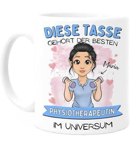 Tasse „Engel Ohne Flügel Nennt Man Psychotherapeutin“ – Lustiger Kaffeebecher 330 Ml, Spülmaschinenfest, Perfektes Geschenk