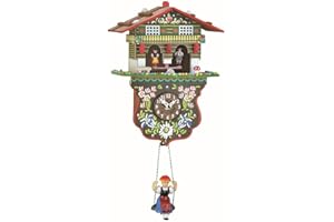 Trenkle Kuckulino Black Forest Clock weather house with quartz movement and cuckoo chime TU 2026 SQ