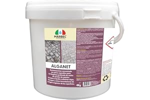 MARBEC ALGANET 4KG Detergente para la eliminación de algas, mohos, líquenes e incrustaciones biológicas en suelos y paredes