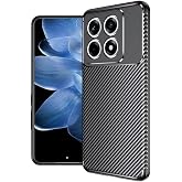 Spia Xiaomi 14T Pro ile Uyumlu Kılıf Siyah Karbon Silikon Orijinal (Xiaomi 14T Pro ile Uyumlu, Siyah)