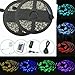 Produktbild Sunface Wasserdichter 10M RGB 5050 SMD 600 LED Streifen Strip Band Leiste Led Band mit 44 Tasten IR Fernbedienung Kontroller und Netzteil Trafo mit 12V 8A EU Stromkabel Komplett Set für Deko, Weihnachten, Party, Ambientbeleuchtung