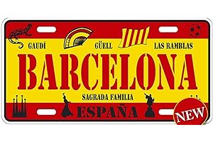 Plaques Americaines Pays du Monde Plaque Americaine USA Collection Espagne Barcelone Barcelona