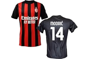 AC MILAN Maglia Milan Luka Modric 14 Replica Autorizzata 2025-2026 Bambino (Taglie-Anni 4 6 8 10 12) Adulto (S M L XL XXL)