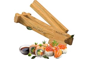 iSottcom Maki Maker - Kit de Sushi para Chef y Principiantes - Sushi Maker, el Equipo Profesional para Preparar Sushi - Sushi Japones y Rollos en Casa con Easy Sushi Press - Maki Maker Grande