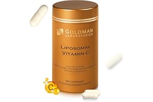 GOLDMAN LABORATORIES VITAMINE C LIPOSOMALE 500mg - Dose puissante Vitamine C I Encapsulée pour une biodisponibilité maximale I 100% non-OGM et végétalienne I Complément alimentaire - 60 Capsules Vegan
