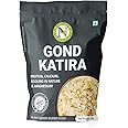 NatureVit Pure Gond Katira, 100g | Edible | Organic Tragacanth Gum | Badam Pisin | Almond Gum | | Kathila Gund | High Cooling Properties Herbal Food | Super Food | Badam Gond Best First Quality | Natural