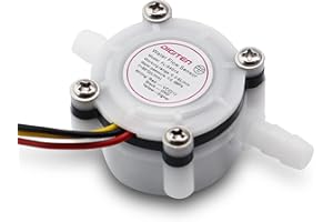 DIGITEN 0.3-6L/min G1/4" Water Coffee Flow Hall Sensor Switch Meter Flowmeter Counter Connect Hose