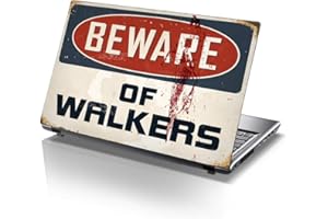 15.6 INCH TAYLORHE SKINS TaylorHe 13-14 inch Laptop Skin Vinyl Decal MADE IN ENGLAND Beware of Walkers Vintage Metal Sign