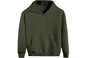 Vasego Boys Girls Plain Coloured Hoodie Jacket Kids Children Pockets Warm Hoody Hooded Sweatshirt Outerwear Tops UK