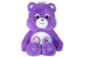 PIOUPIOU ET MERVEILLES Peluche Bisounours - TOUGENTILLE - Découvre Le Pouvoir Magique de Ton bisounours - Peluche Toute Gentille Qui Adore Les Bisous - 30 cm de Haut - Violet - A partir de 6 Mois - 16652