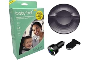 STEEL MATE BABY BELL PLUS EDIZIONE 2025, Dispositivo antiabbandono auto, Anti abbandono seggiolino auto, Universale, con batterie nuove a lunga durata, Nuovo modello massima sicurezza