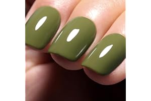 Ozzeal Smalto Semipermanente Unghie Verde, 15ML Verde Oliva Smalti Semipermanenti Per Unghie Manicure D'avviamento All'arte Smalto Gel Unghie Autunno Inverno Gel Nail Polish Per Donne