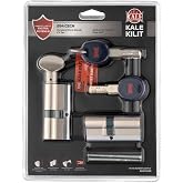 Bijutek Kale 264 CecH Hareketli Pimli Silindir 2'li Set &Ccedil;elik Kapı Kilit G&ouml;beği 68mm (Cech+Cechm) - Hareketli Pim ile Ekstra 