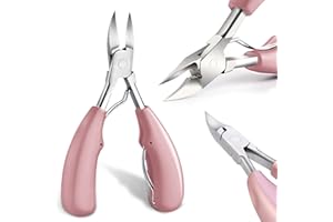 ROSERROSE Nagelzangen für Starke Fußnägel Profi | Nagelzange | Fussnagelschere Dicke Nägel | Zehennagelschere | Kopfschneider für Fußnägel | Fußnagelschere für Dicke Nägel (Rosa)