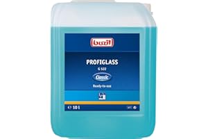 Buzil Profiglass Classic G522 Glass Cleaner for Streak-free Results 10 L Canister Blue