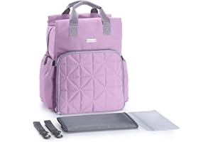 SONARIN Multifunzione Impermeabile Zaino Fasciatoio Bambino per Pannolini,Tracolla per passeggino,borsa antiurto per laptop,Bottiglia borse termiche,Grande Capacità,Lavabile in lavatrice