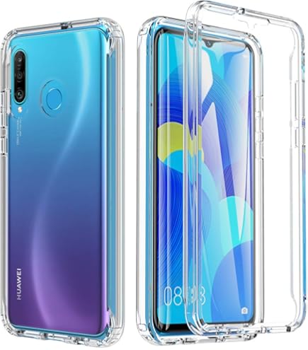 REY Cover in Gel TPU Anti-Shock per Huawei P30 Lite - Huawei P30 Lite New Edition, Morbido Silicone Custodie Protettivo Case, Anti-Scratch, Protettiva Sottile Back Cover